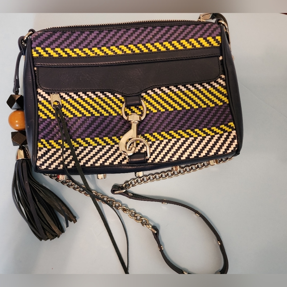 Rebecca Minkhoff Crossbody, blue, yellow, white and purple